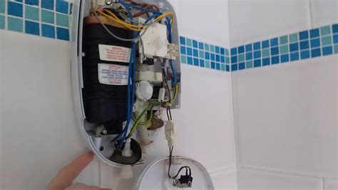 electric shower leaking box|power shower not working properly.